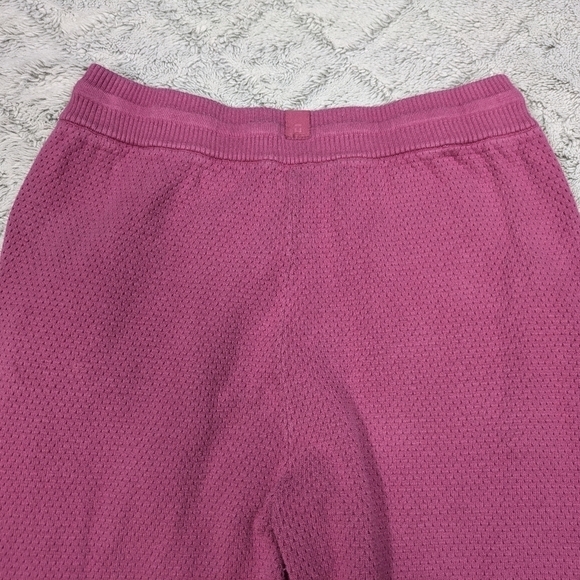 Tommy John Joggers Women's M Pink Berry Sweater Lounge Ribbed Texture - Picture 11 of 11